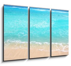 Obraz 3D tdln - 105 x 70 cm F_BB33483218 - Caribbean turquoise beach perfect sea sunny day