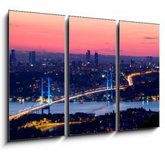 Obraz 3D tdln - 105 x 70 cm F_BB33773130 - Istanbul Bosporus Bridge on sunset