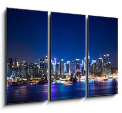 Obraz 3D tdln - 105 x 70 cm F_BB34501369 - New York Manhattan skyline