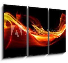 Obraz 3D tdln - 105 x 70 cm F_BB34591997 - Flame abstract