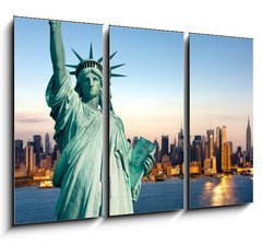 Obraz 3D tdln - 105 x 70 cm F_BB35413593 - New York statue de la Libert
