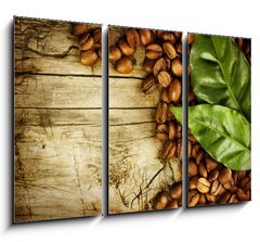 Obraz 3D tdln - 105 x 70 cm F_BB35516125 - Coffee backround. With copy-space for text