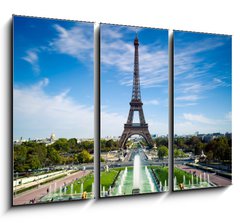 Obraz 3D tdln - 105 x 70 cm F_BB35666922 - Tour Eiffel Paris France