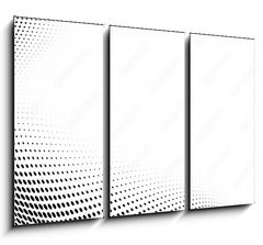 Obraz 3D tdln - 105 x 70 cm F_BB364639190 - The halftone texture is monochrome. Vector chaotic background