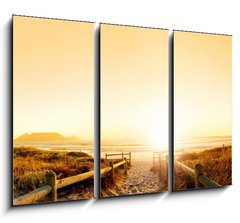 Obraz 3D tdln - 105 x 70 cm F_BB36708540 - Sunset HDR over the ocean
