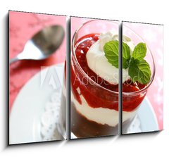 Obraz 3D tdln - 105 x 70 cm F_BB36810911 - Chocolate Pudding Parfait