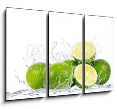 Obraz 3D tdln - 105 x 70 cm F_BB37016449 - lime splash