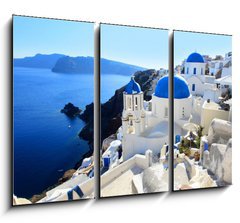 Obraz 3D tdln - 105 x 70 cm F_BB37155433 - Santorin - Oia