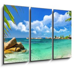 Obraz 3D tdln - 105 x 70 cm F_BB37245256 - tropical paradise - Seychelles islands