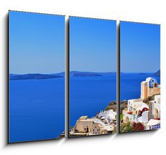 Obraz   Traditional village of Thira at Santorini island in Greece, 105 x 70 cm