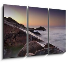 Obraz 3D tdln - 105 x 70 cm F_BB38104891 - the coast at sunrise