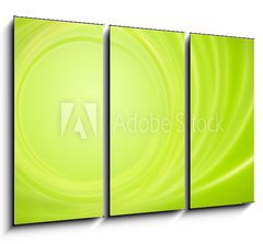 Obraz 3D tdln - 105 x 70 cm F_BB38259653 - Abstract green background power energy storm circles