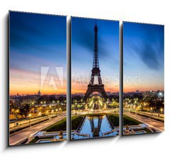 Obraz 3D tdln - 105 x 70 cm F_BB38382416 - Tour Eiffel Paris France