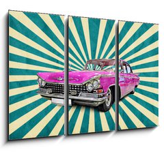 Obraz 3D třídílný - 105 x 70 cm F_BB39253693 - vintage
