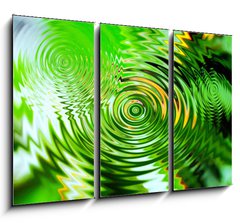 Obraz 3D tdln - 105 x 70 cm F_BB39340913 - Circles of water in nature