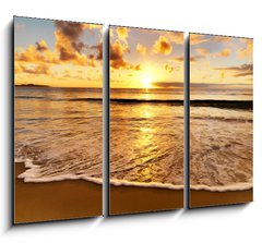 Obraz   beautiful sunset on the beach, 105 x 70 cm