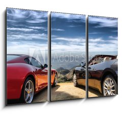 Obraz 3D tdln - 105 x 70 cm F_BB40595442 - Luxury modern cars