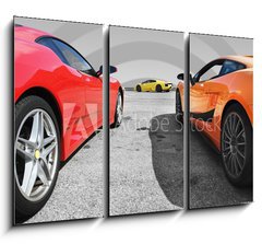 Obraz 3D tdln - 105 x 70 cm F_BB4076091 - voitures de course