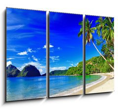 Obraz 3D tdln - 105 x 70 cm F_BB40824413 - panoramic beautiful beach scenery - El-nido,palawan - panoramatick krsn ple scenrie