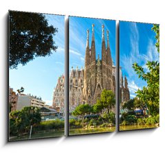 Obraz 3D tdln - 105 x 70 cm F_BB41069127 - La Sagrada Familia, Barcelona, spain.