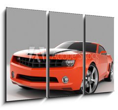 Obraz 3D tdln - 105 x 70 cm F_BB4116711 - red sports car