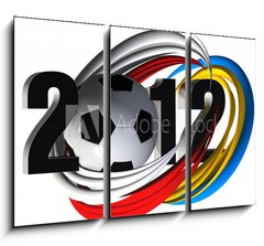 Obraz 3D tdln - 105 x 70 cm F_BB41457481 - fussball 2012