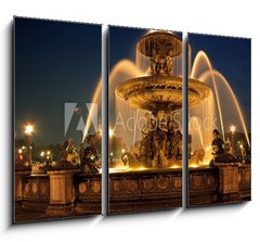 Obraz 3D tdln - 105 x 70 cm F_BB41937804 - Fountain, Place de la Concorde, Paris   Arena Photo UK