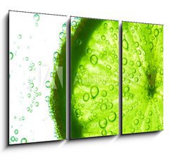 Obraz   lime slice in water, 105 x 70 cm