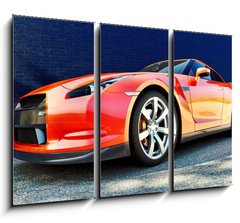 Obraz 3D tdln - 105 x 70 cm F_BB42221466 - Dynamic view of the modern car