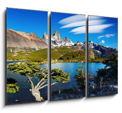 Obraz 3D tdln - 105 x 70 cm F_BB42720999 - Mount Fitz Roy, Patagonia, Argentina