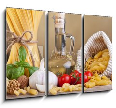 Obraz 3D tdln - 105 x 70 cm F_BB42799395 - Preparing pasta with specific ingredients