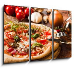 Obraz 3D tdln - 105 x 70 cm F_BB43302036 - Pizza