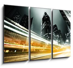 Obraz   traffic in Hong Kong at night, 105 x 70 cm