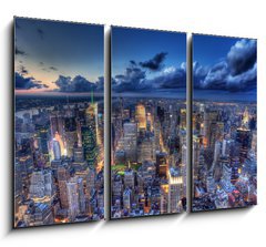 Obraz 3D tdln - 105 x 70 cm F_BB43839056 - New York by night.