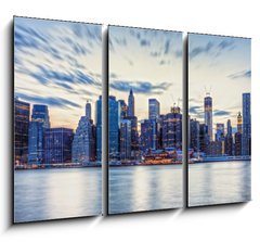 Obraz   Skyline de New York en fin de journe., 105 x 70 cm