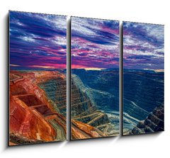 Obraz 3D tdln - 105 x 70 cm F_BB44044757 - Super Pit Kalgoorlie Western Australia