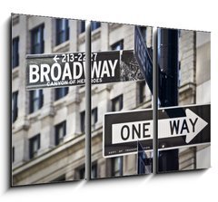 Obraz   Panneau Broadway  New York, 105 x 70 cm