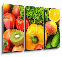 Obraz 3D tdln - 105 x 70 cm F_BB45963469 - fruits and vegetables - ovoce a zelenina