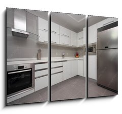 Obraz 3D tdln - 105 x 70 cm F_BB47088193 - New modern kitchen