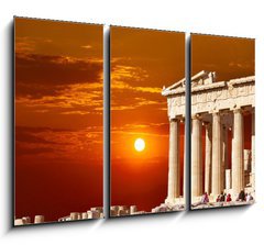 Obraz 3D tdln - 105 x 70 cm F_BB47255004 - Parthenon temple on the Athenian Acropolis, Greece