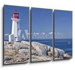 Obraz 3D tdln - 105 x 70 cm F_BB48286286 - Peggy`s Cove lighthouse, Nova Scotia, Canada.