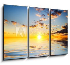 Obraz 3D tdln - 105 x 70 cm F_BB48898013 - Sky background and water reflection.