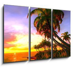 Obraz 3D tdln - 105 x 70 cm F_BB49174614 - Hawaiian paradise