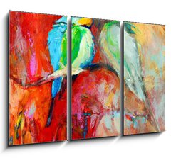 Obraz   blue tailed bee eaters, 105 x 70 cm