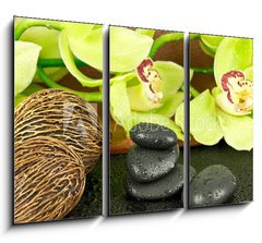 Obraz 3D tdln - 105 x 70 cm F_BB49774572 - Kamienie spa