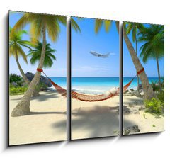 Obraz 3D tdln - 105 x 70 cm F_BB49786693 - Tropical destination