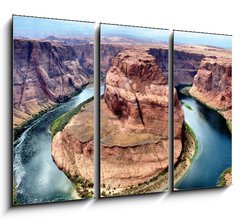 Obraz 3D tdln - 105 x 70 cm F_BB49838072 - Horseshoe Bend