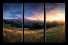 Obraz 3D tdln - 105 x 70 cm F_BB503264919 - Sunset in Zazriva