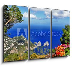 Obraz 3D tdln - 105 x 70 cm F_BB50436807 - stunning Capri island, bella Italia series