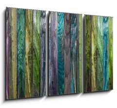 Obraz   Panorama planches de bois multicolores, 105 x 70 cm